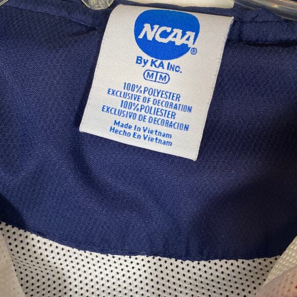 Univ of MS Ole Miss NCAA Navy 1/4 Zip Windbreaker Pullover Size Medium Jacket - Picture 4 of 7